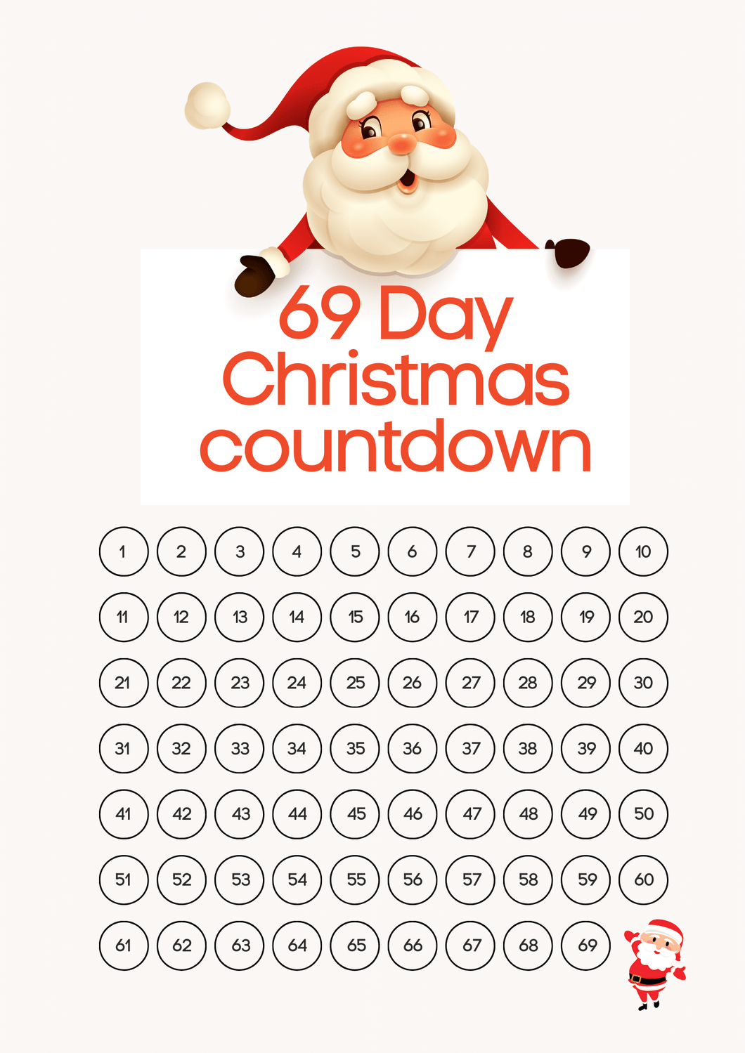 69 Day Christmas Countdown